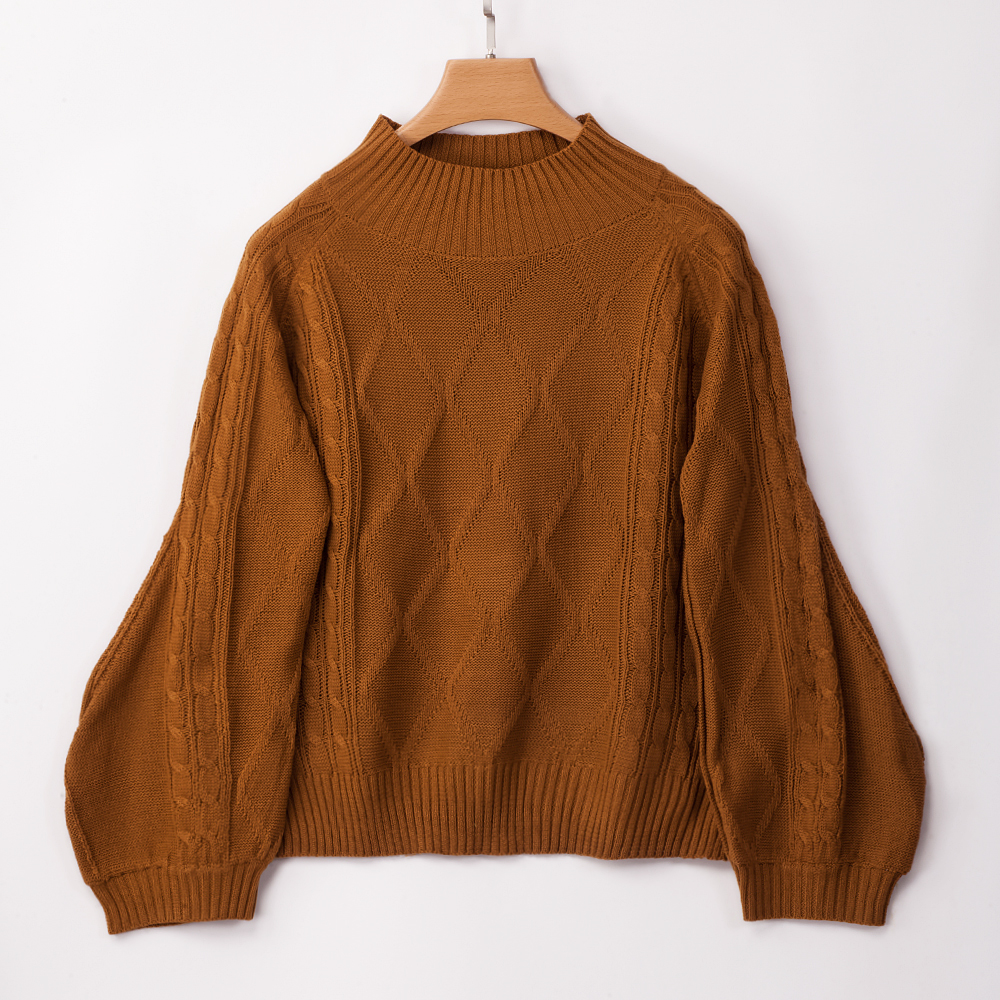 SZ60240-3 Solid Color Sweater